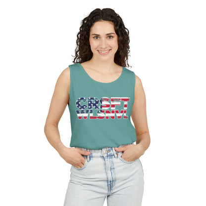 CFW Flag Logo Unisex Garment-Dyed Tank Top