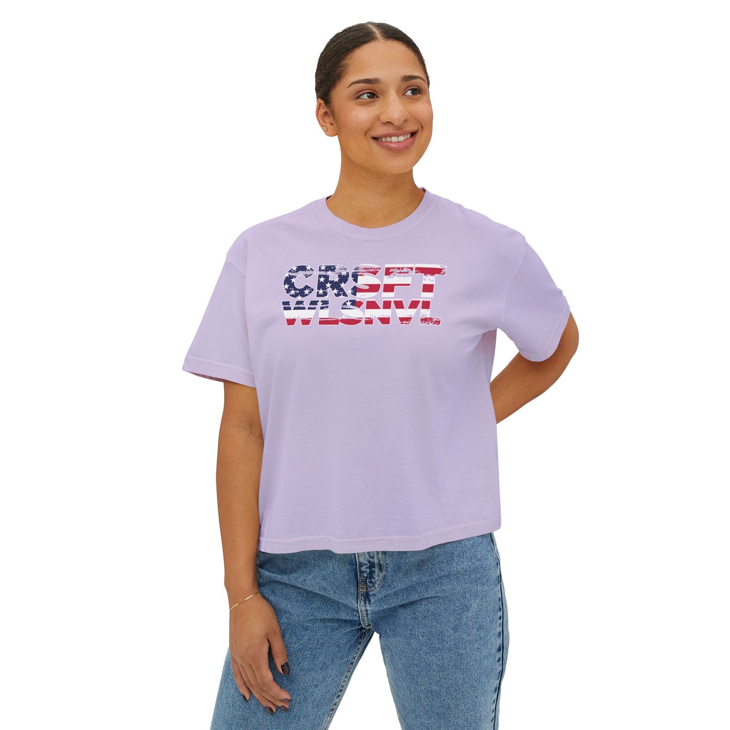 CFW Flag logo Women's Boxy Tee