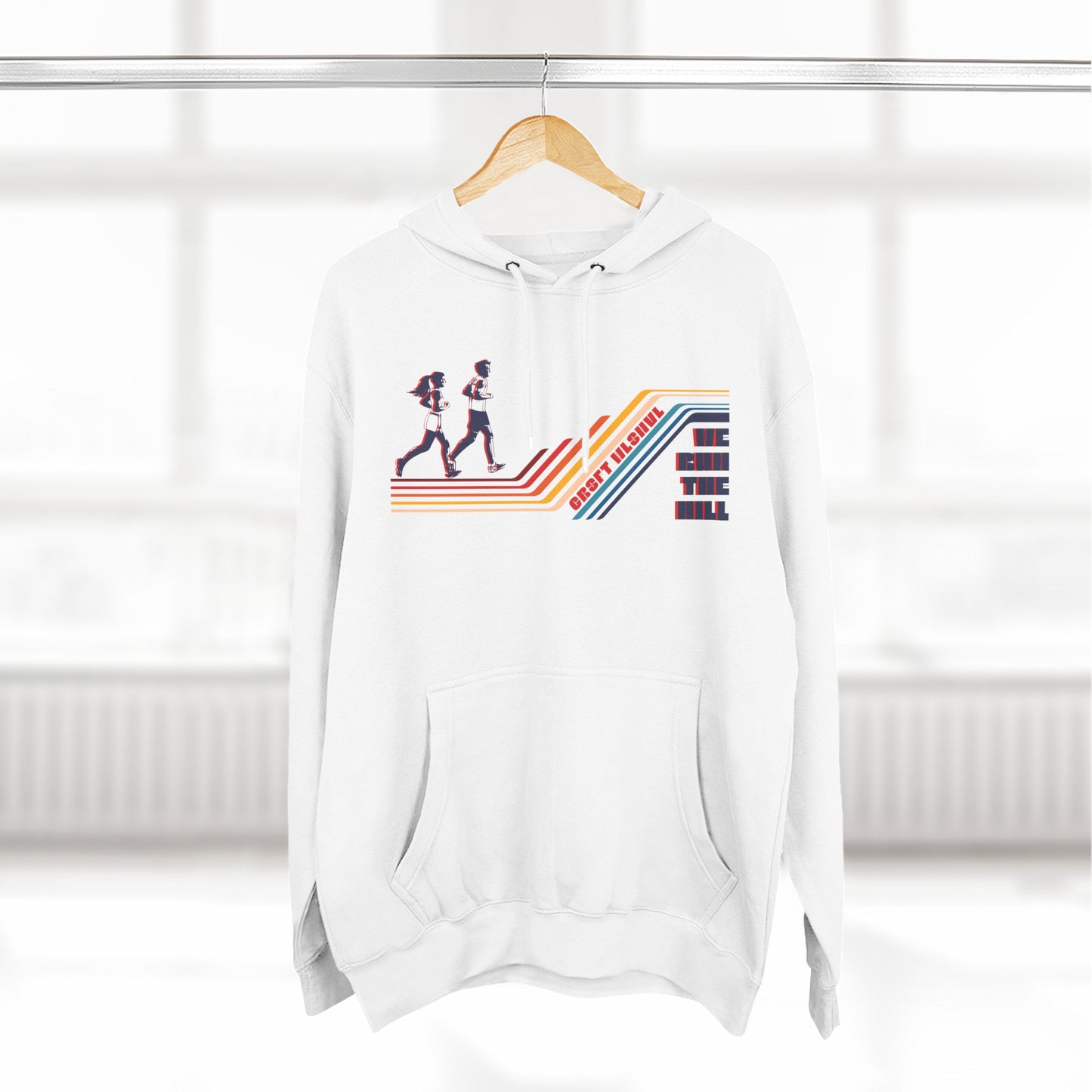 Retro Running Fleece Hoodie