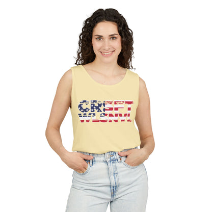 CFW Flag Logo Unisex Garment-Dyed Tank Top