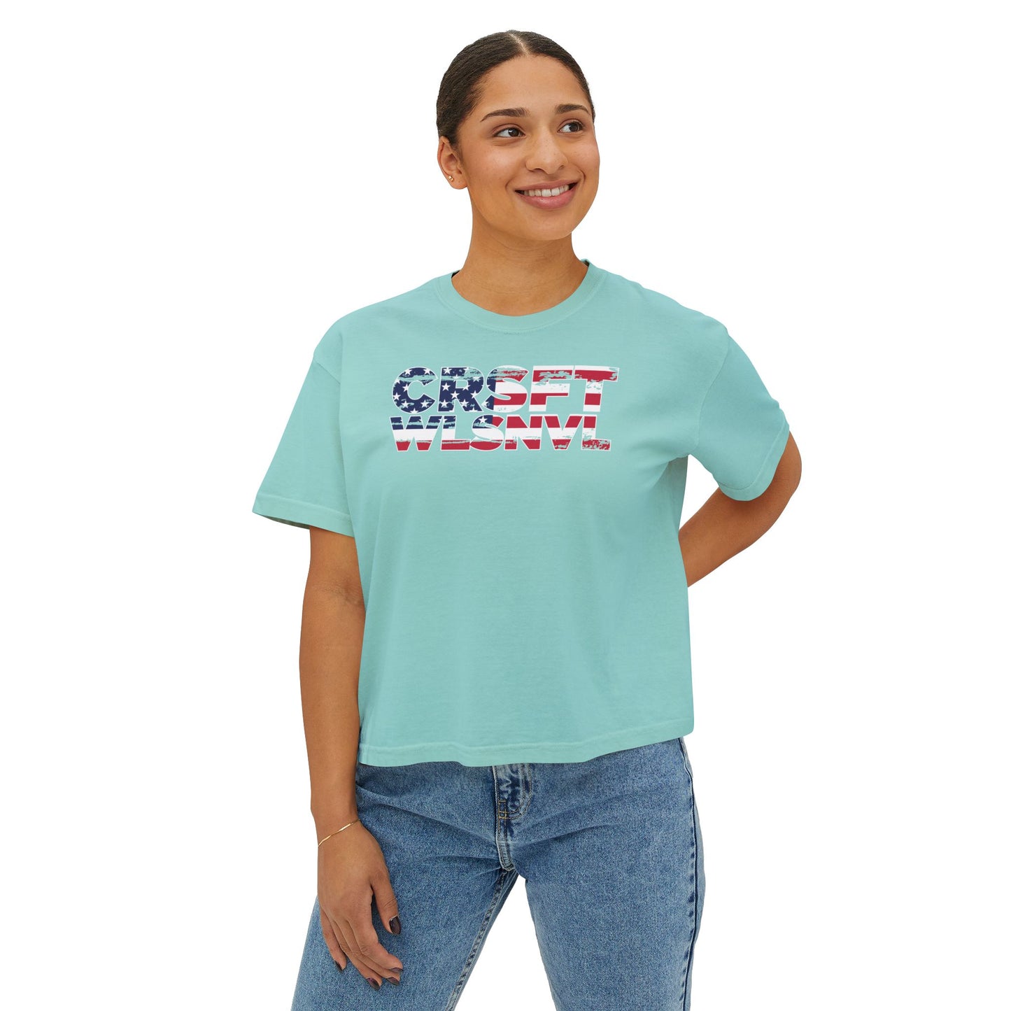 CFW Flag logo Women's Boxy Tee