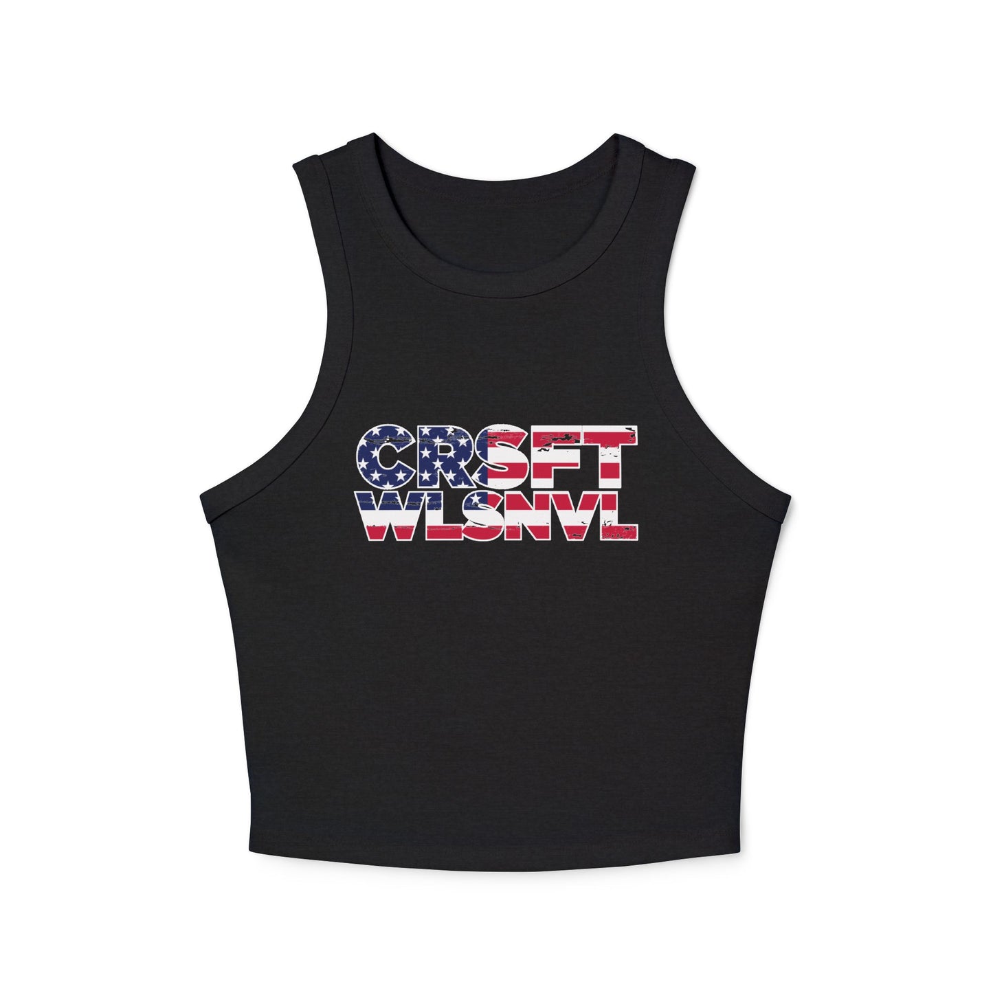 CFW Flag Logo Women's Micro Rib Racer Tank Top