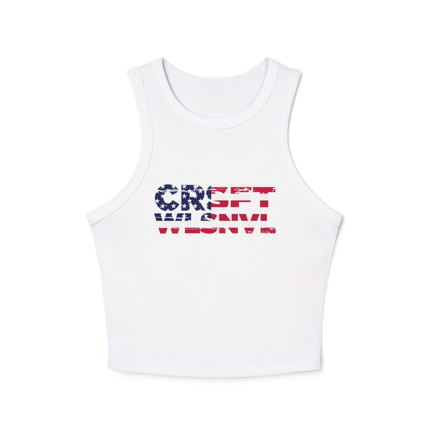 CFW Flag Logo Women's Micro Rib Racer Tank Top