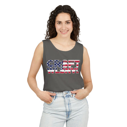 CFW Flag Logo Unisex Garment-Dyed Tank Top