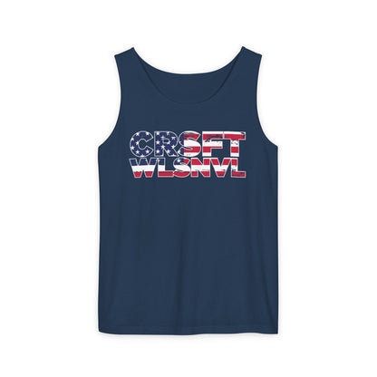 CFW Flag Logo Unisex Garment-Dyed Tank Top