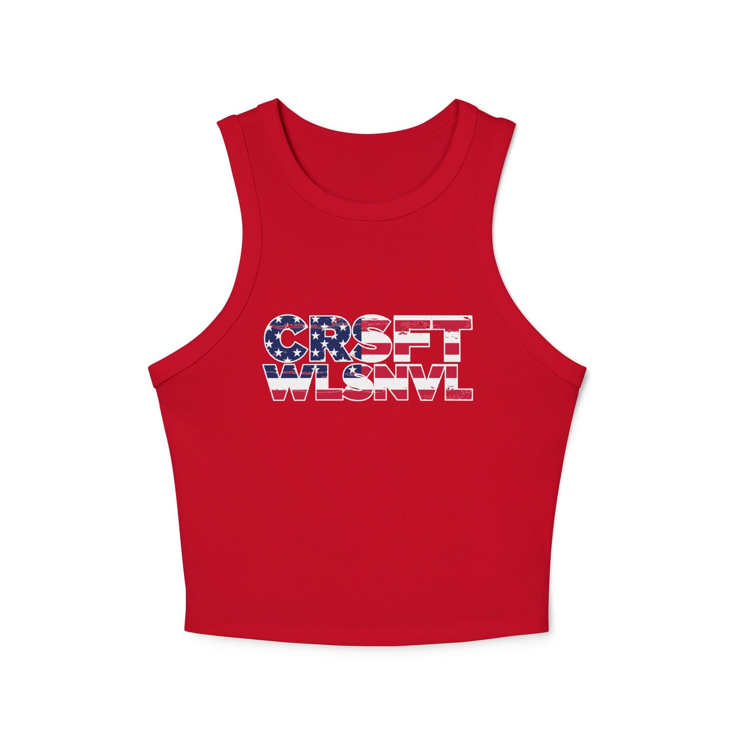 CFW Flag Logo Women's Micro Rib Racer Tank Top