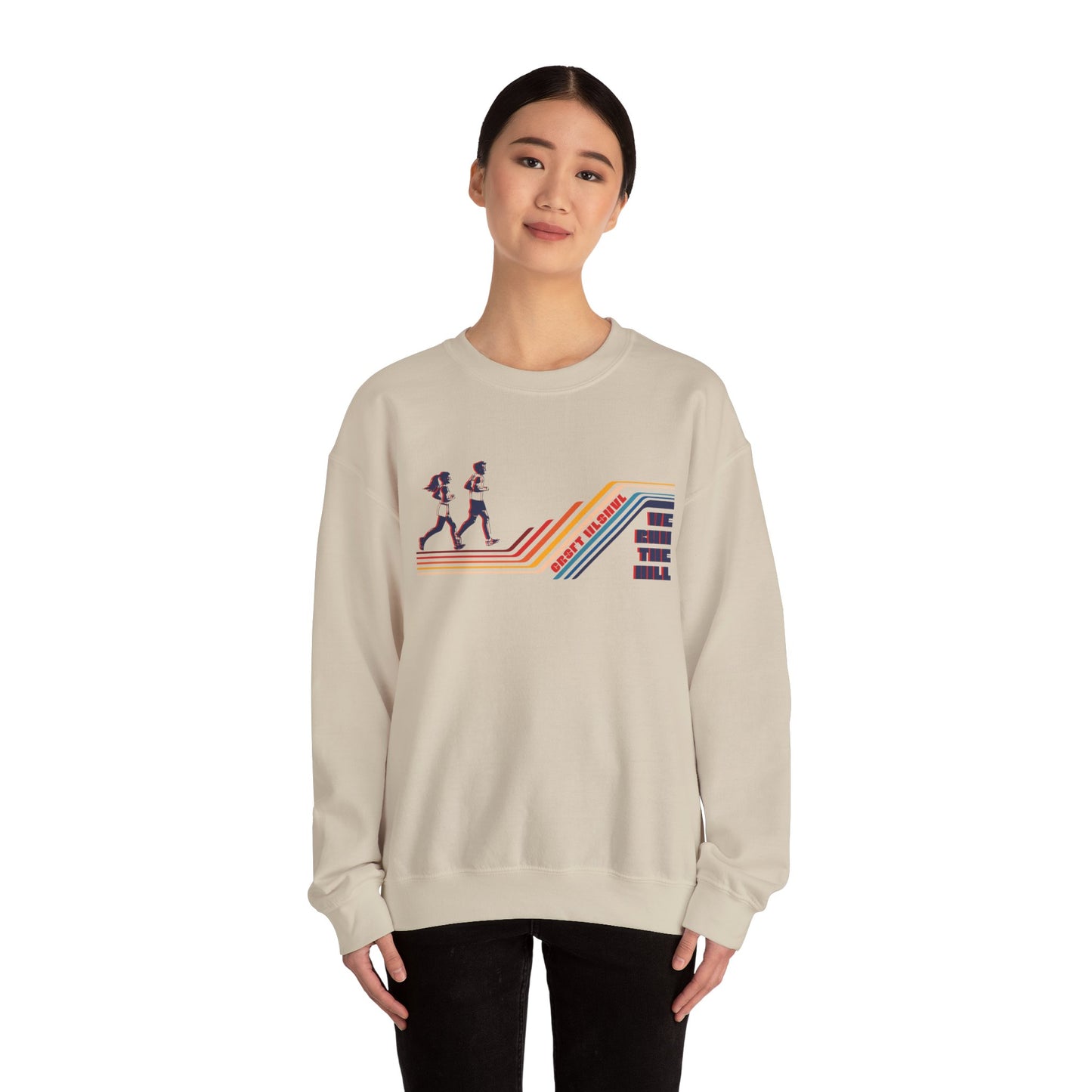 Retro Running Crewneck Sweatshirt