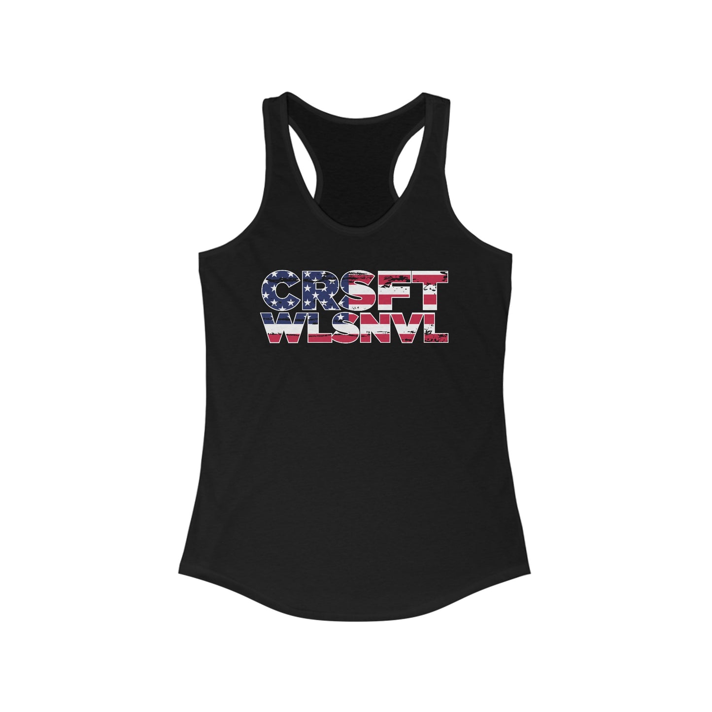 CFW Flag Logo Women's Ideal Racerback Tank