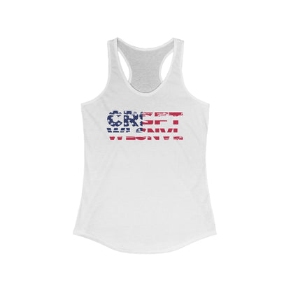 CFW Flag Logo Women's Ideal Racerback Tank