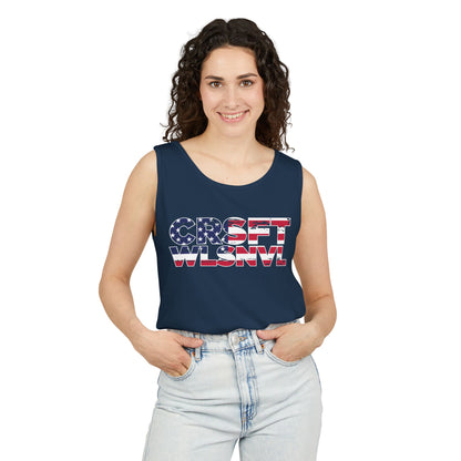 CFW Flag Logo Unisex Garment-Dyed Tank Top