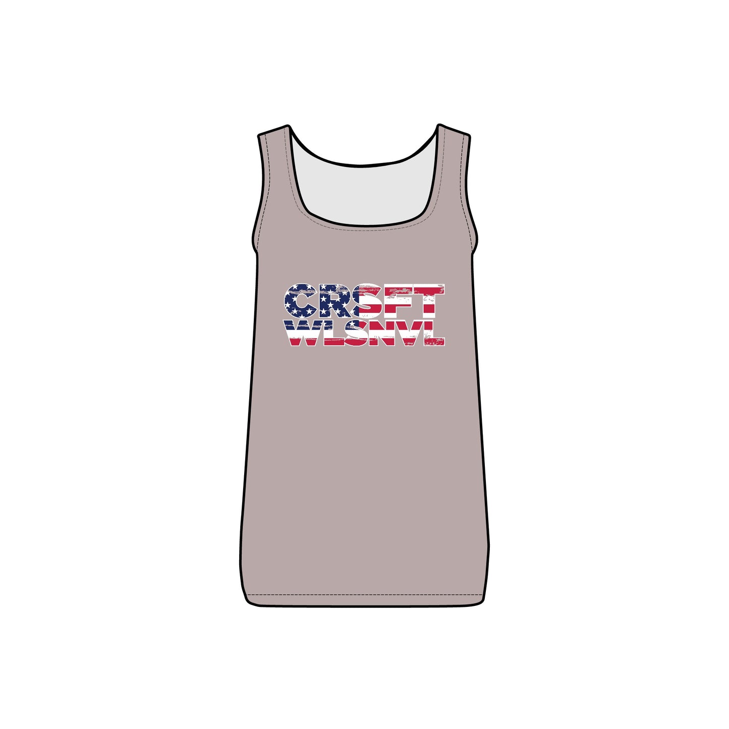 CFW Flag Logo Women's Micro Ribbed Tank