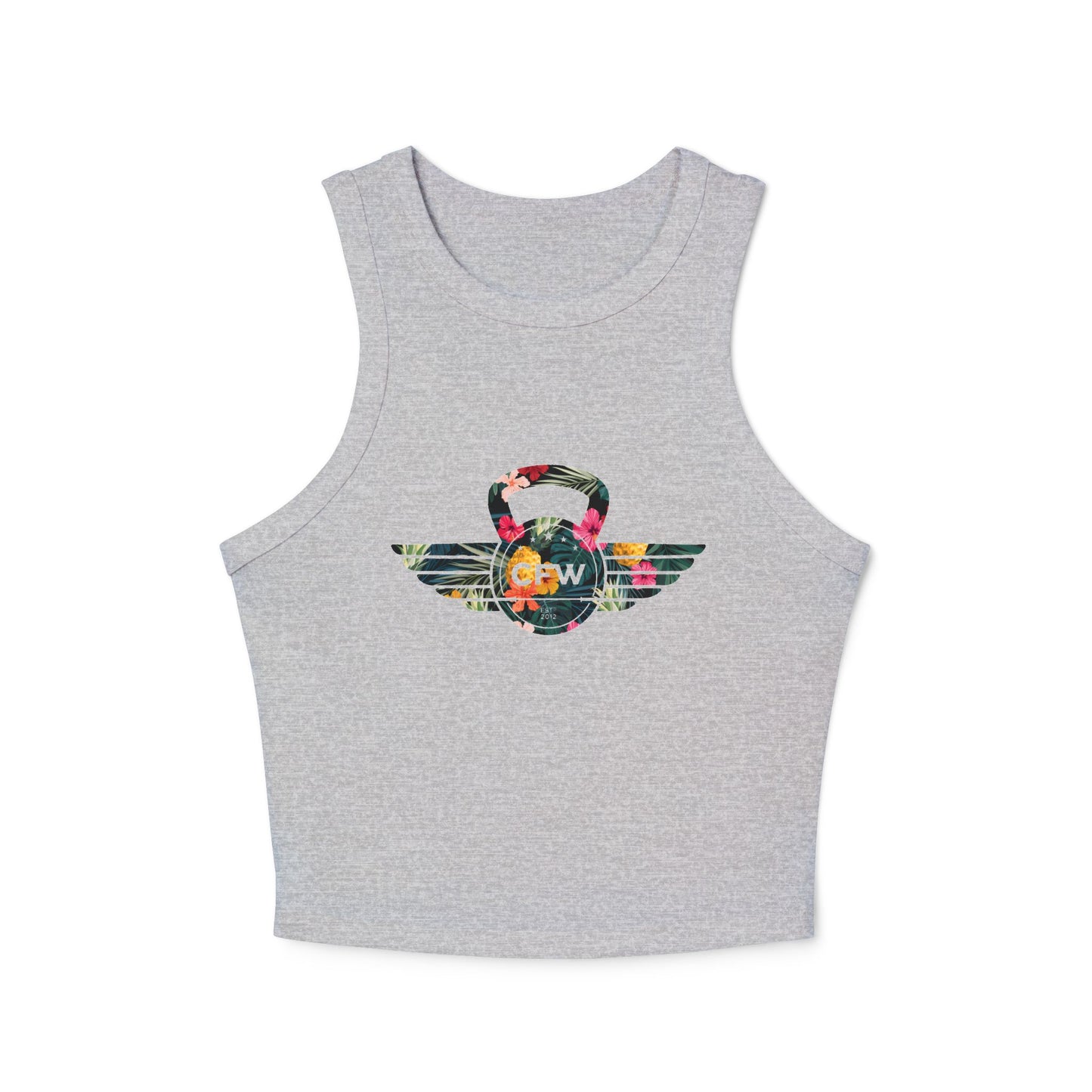 CFW Hawaiian Women's Micro Rib Racer Tank Top