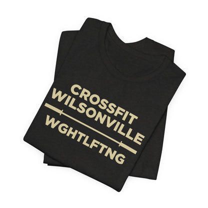 CrossFit Wilsonville Weightlifting Tee — Gym Workout Short Sleeve Shirt