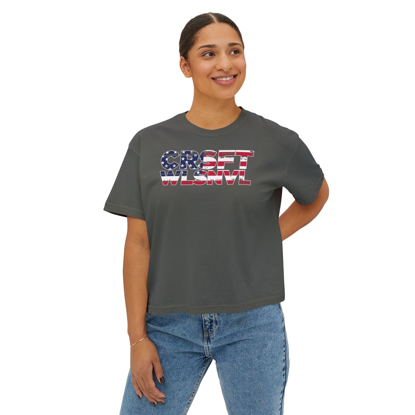 CFW Flag logo Women's Boxy Tee