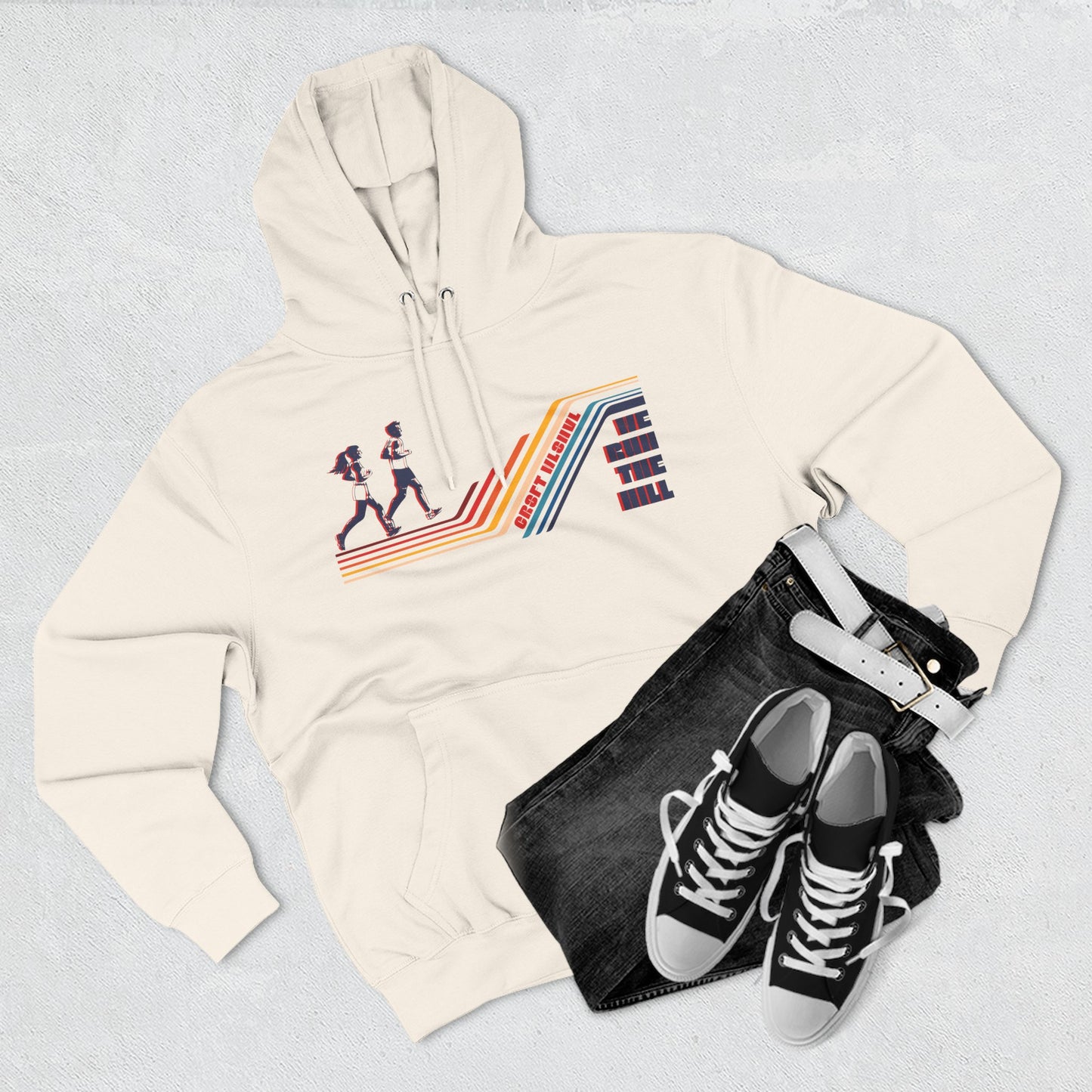 Retro Running Fleece Hoodie