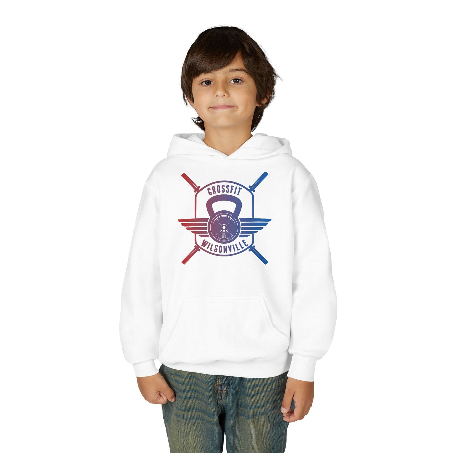 Youth Hoodie — Red blue CFW