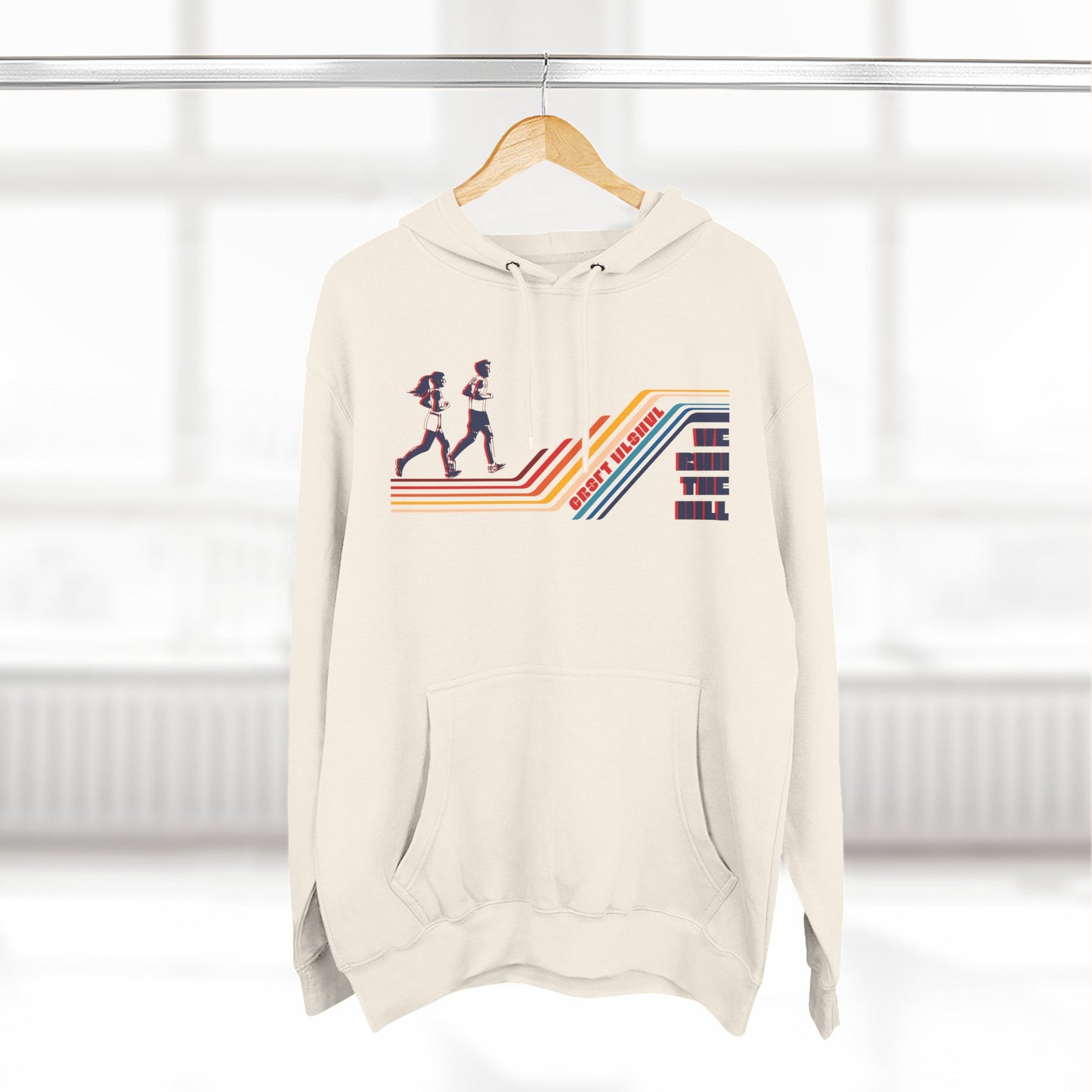 Retro Running Fleece Hoodie