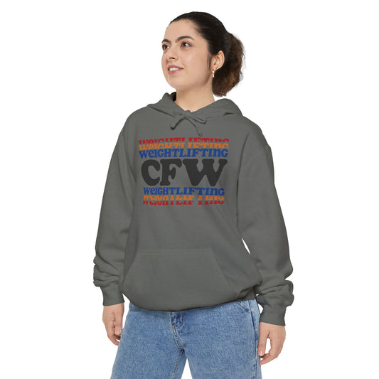 CFW weightlifting  Unisex Garment-Dyed Hoodie