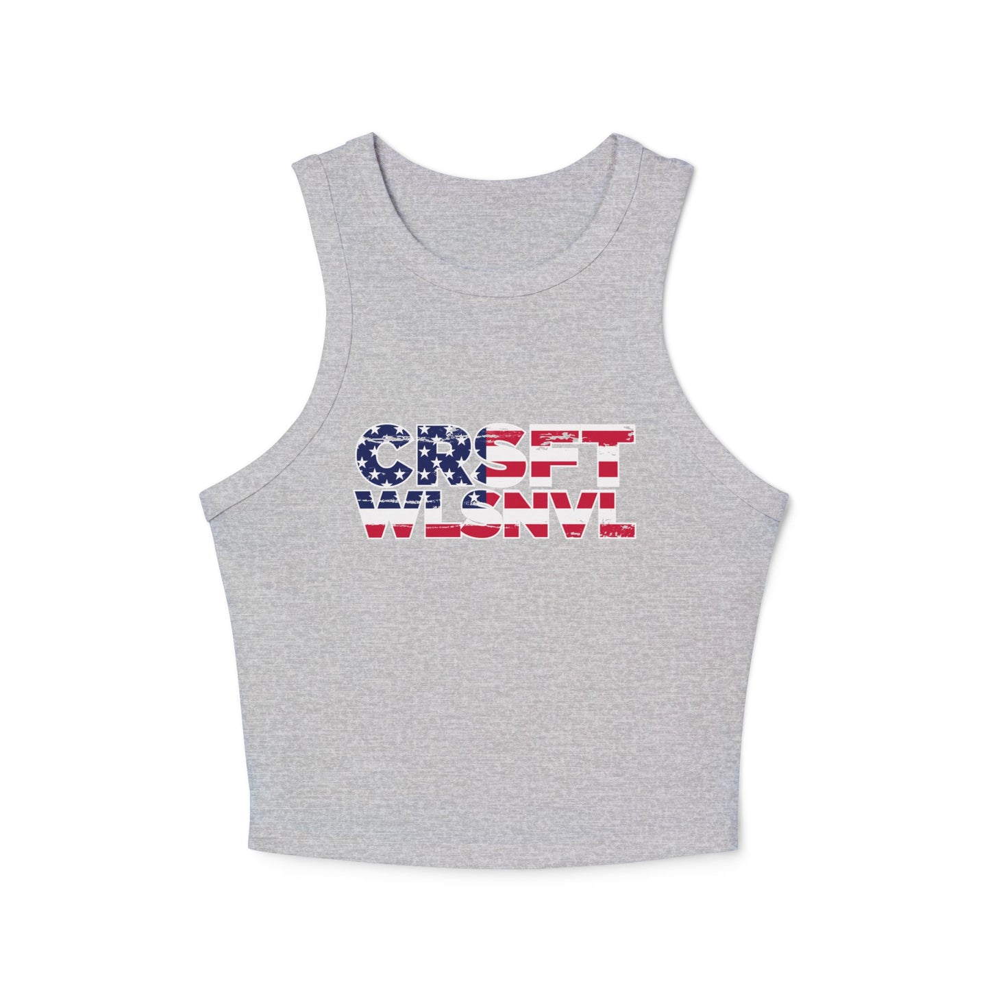 CFW Flag Logo Women's Micro Rib Racer Tank Top
