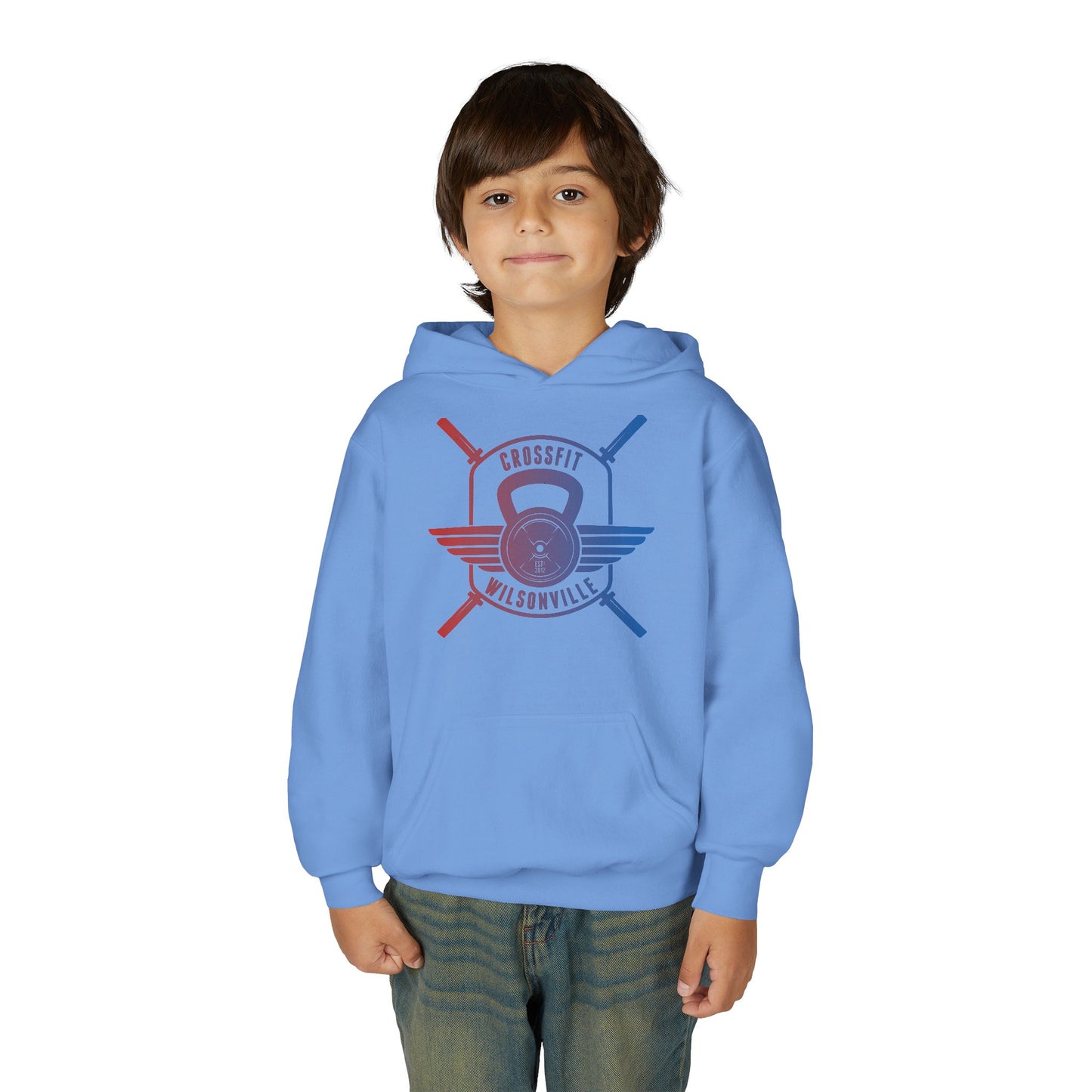 Youth Hoodie — Red blue CFW