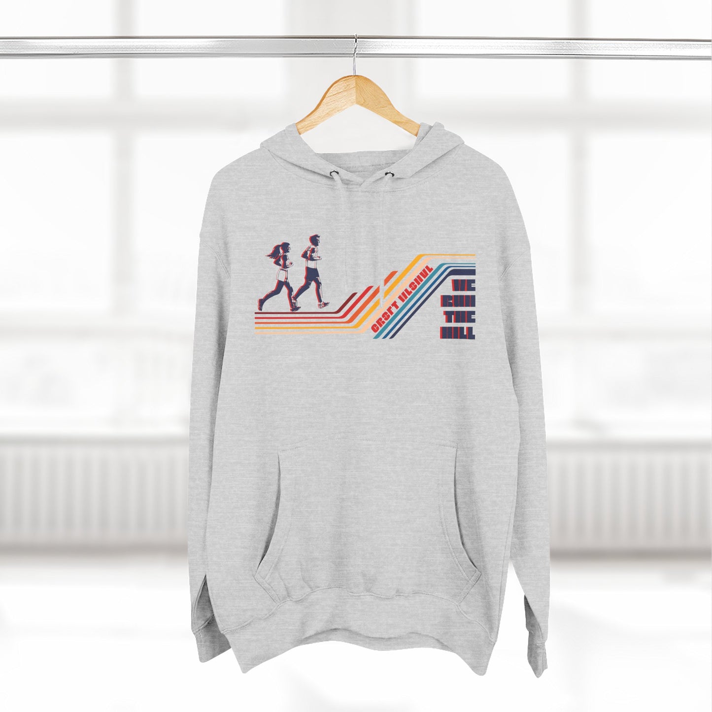 Retro Running Fleece Hoodie