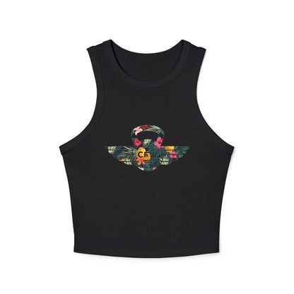 CFW Hawaiian Women's Micro Rib Racer Tank Top