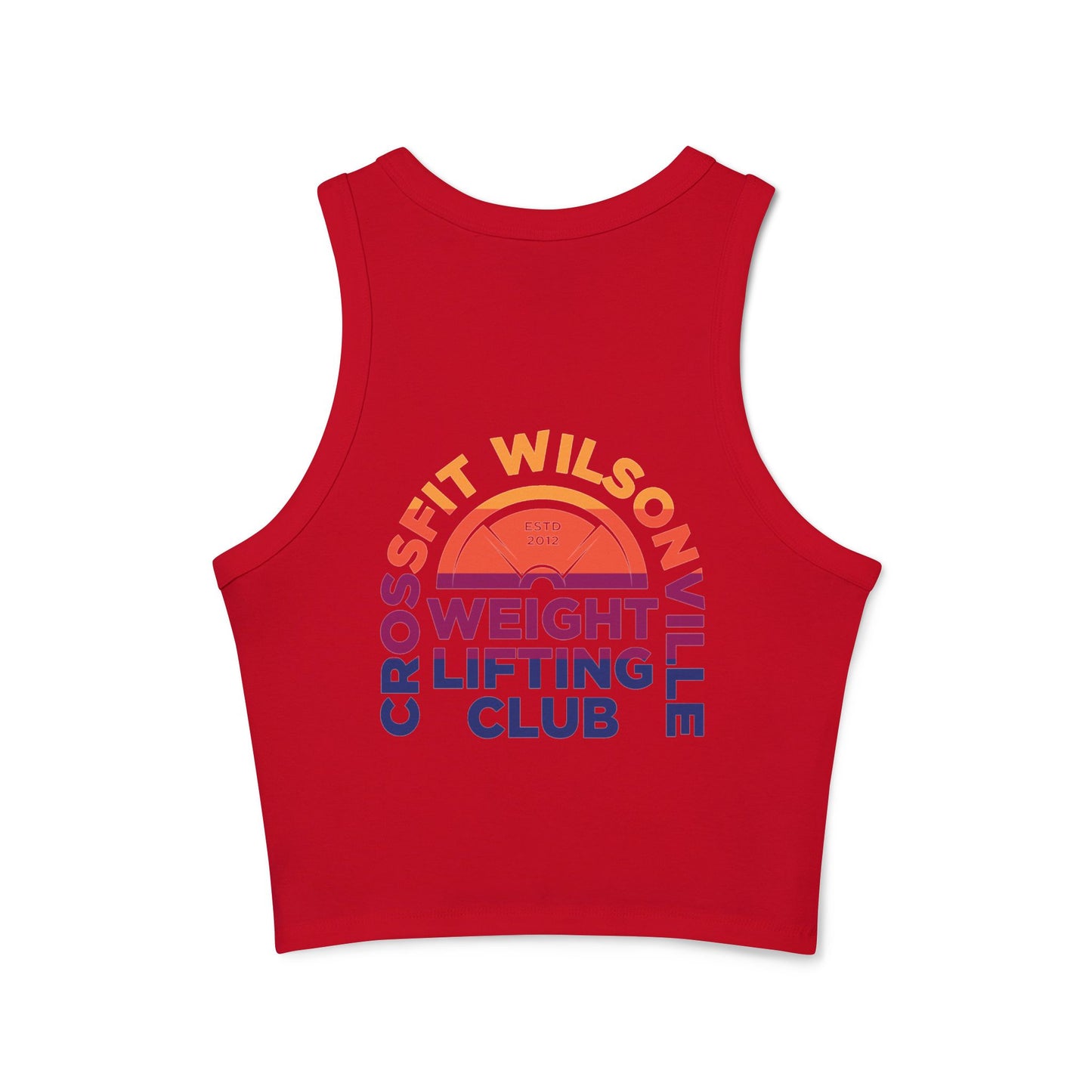 Weight Lifting Club Rainbow Crop Top