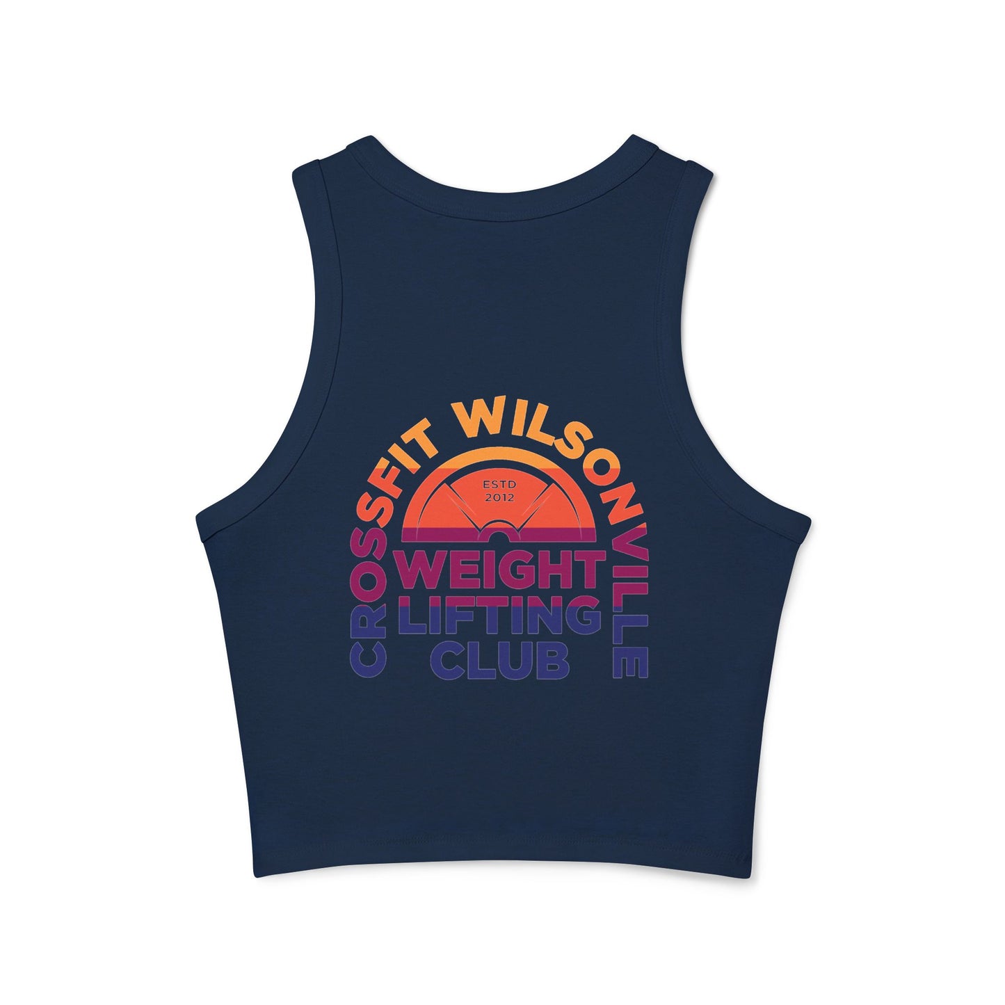 Weight Lifting Club Rainbow Crop Top