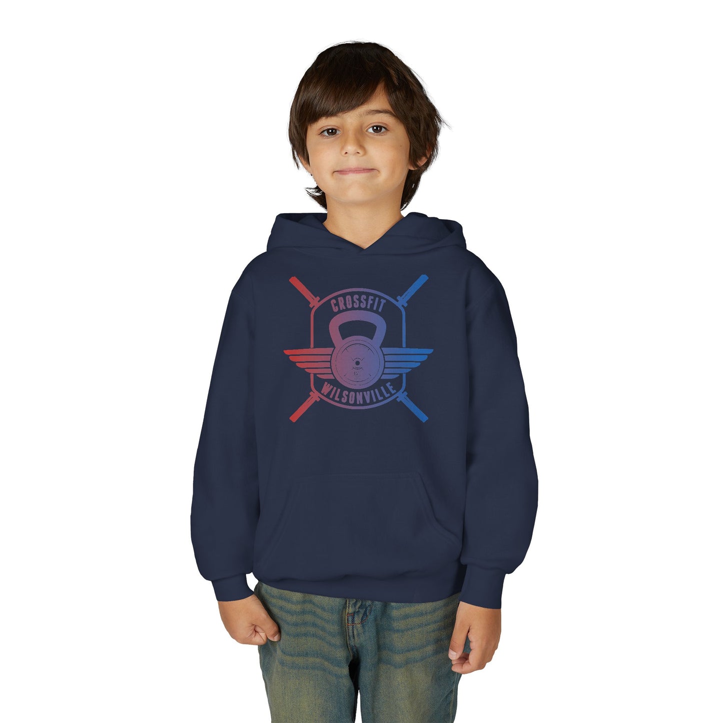 Youth Hoodie — Red blue CFW
