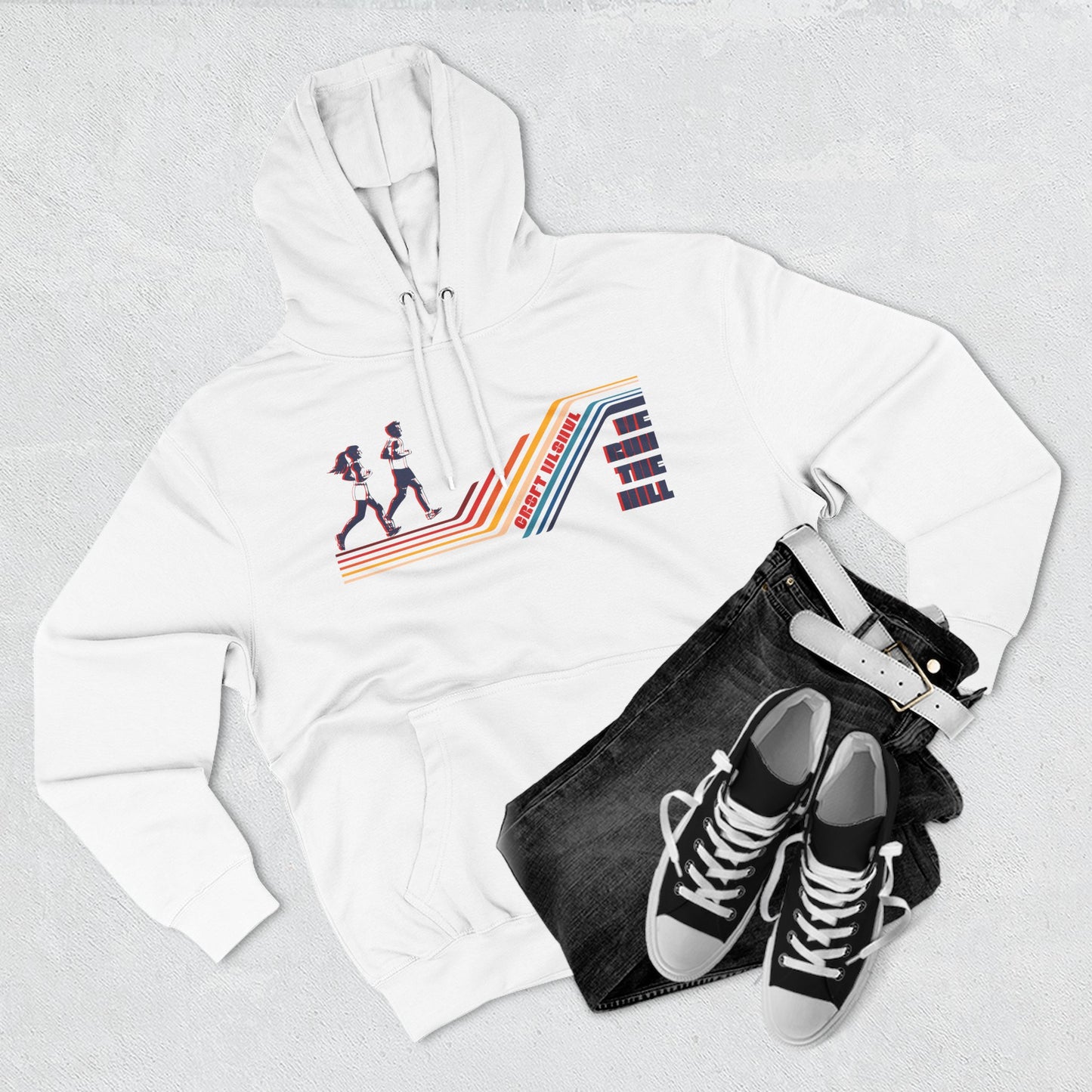 Retro Running Fleece Hoodie