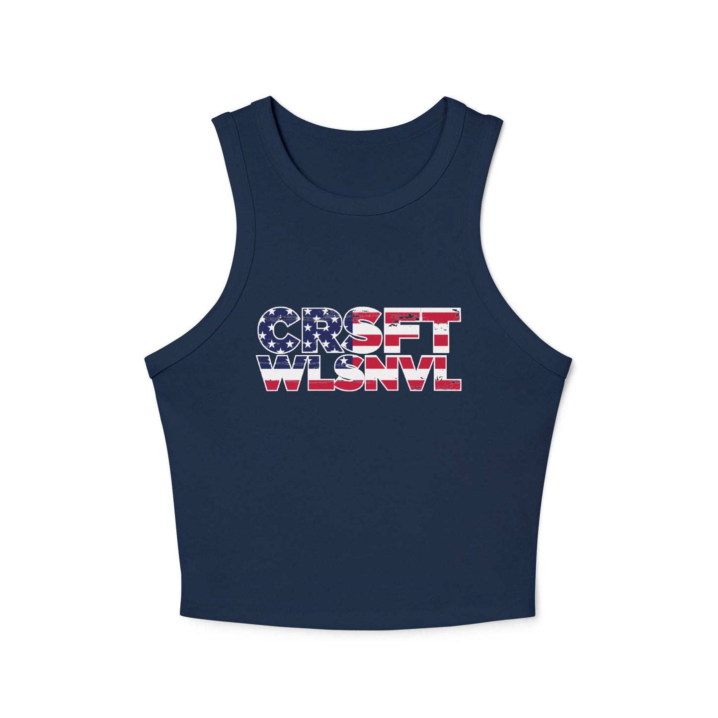 CFW Flag Logo Women's Micro Rib Racer Tank Top