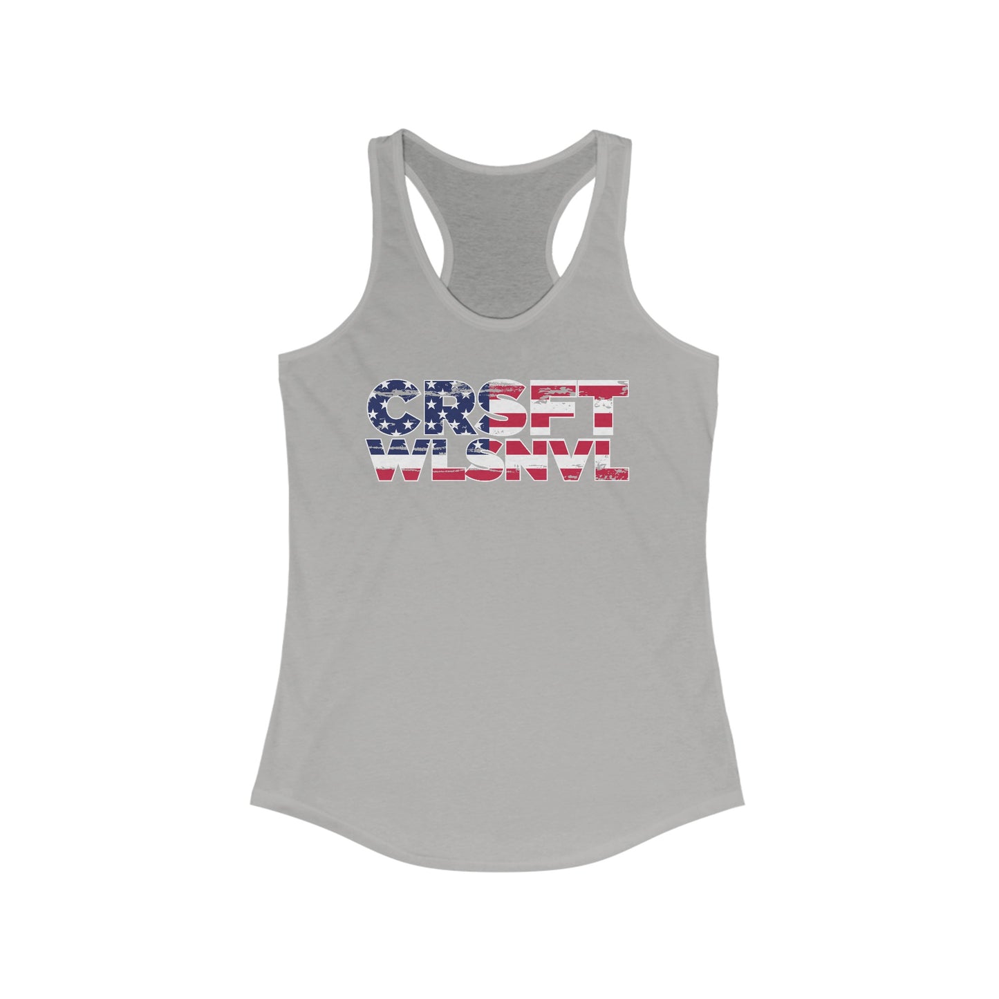 CFW Flag Logo Women's Ideal Racerback Tank